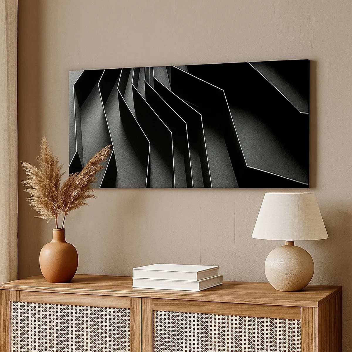 Cuadro sobre lienzo - Impresión de Imagen - Orden espacial - 30x30 cm