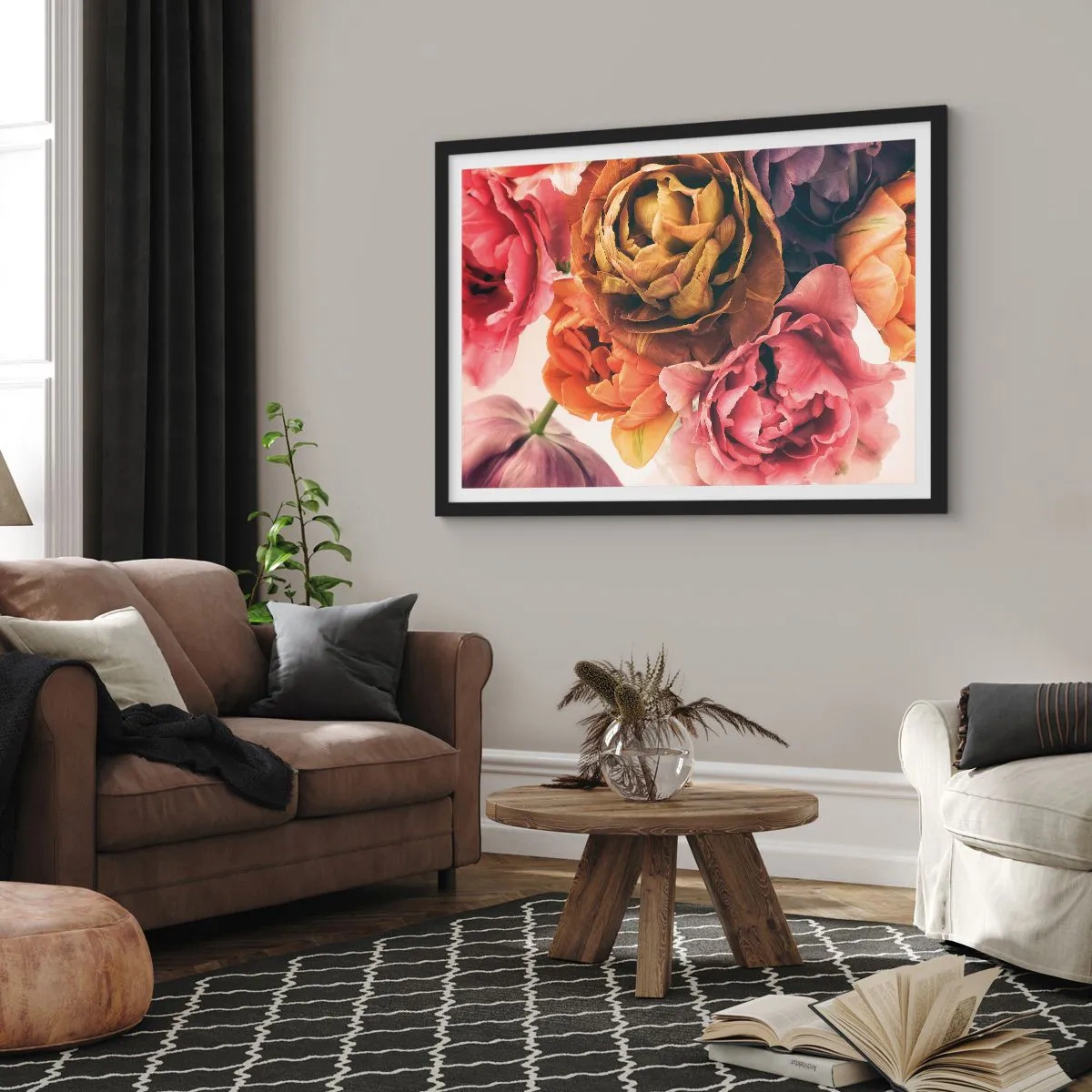 Póster en marco negro - Celebración de la vida - 91x61 cm