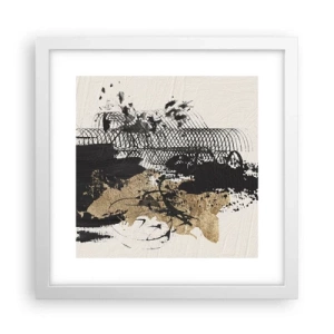 Póster en marco blanco - Composición con pasión - 30x30 cm