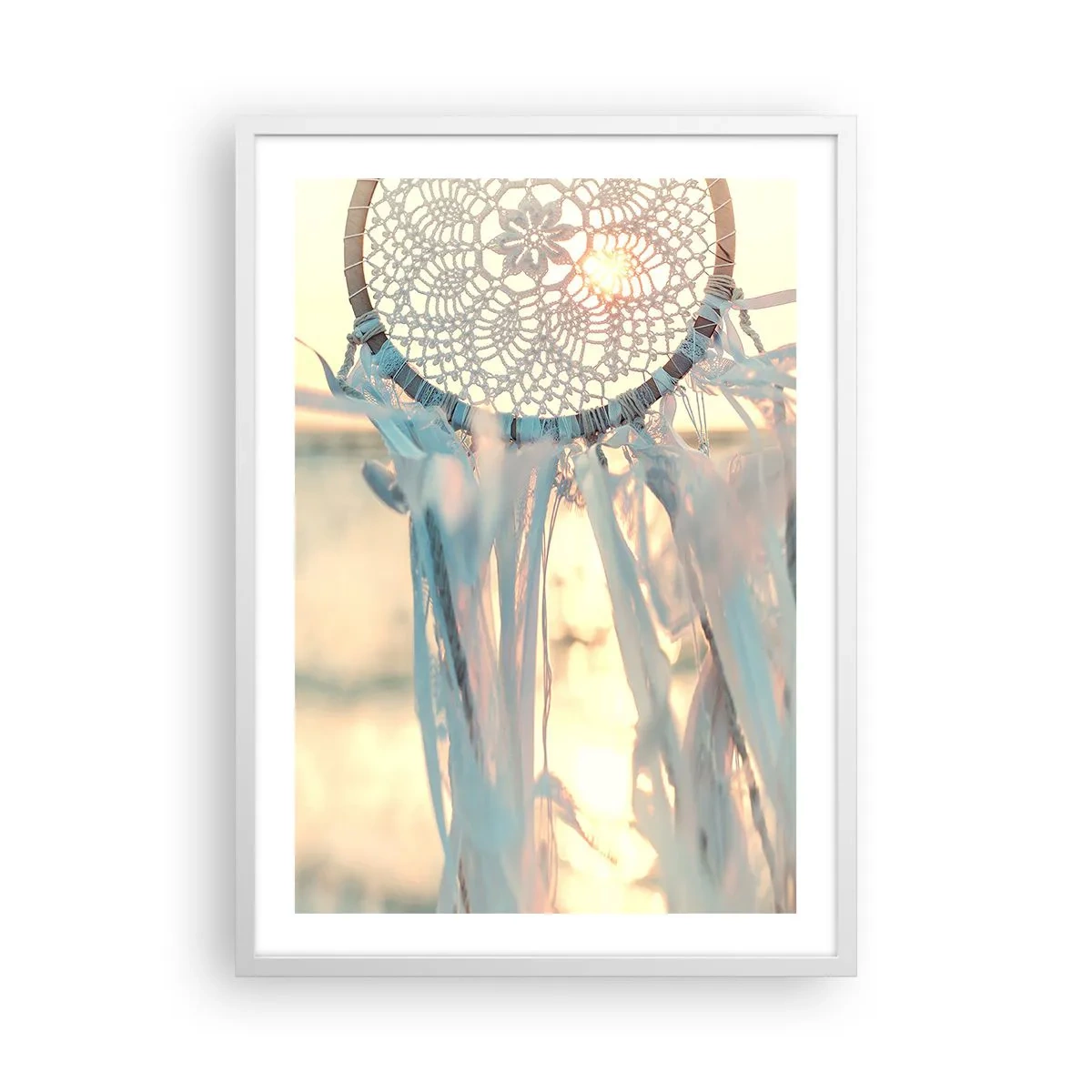 Póster en marco blanco - Tótem sagrado - 50x70 cm