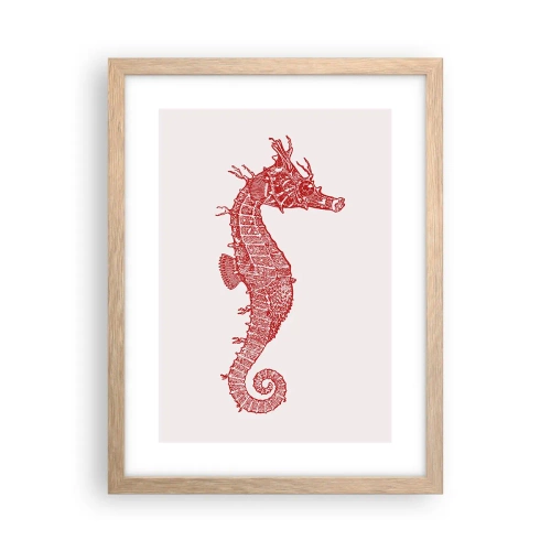 Póster en marco roble claro - Una intrincada creación - 30x40 cm