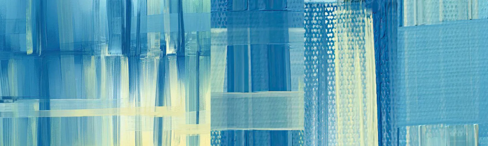 Muestra De Fotomural Standard Eco - Composición en turquesa - Abstracción, Cinturones, Marítimo - 100x30 cm