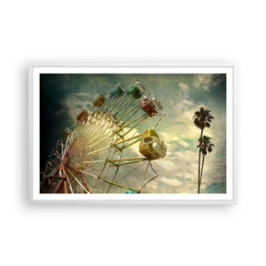 Póster en marco blanco - Será, será un día estupendo.... - 91x61 cm