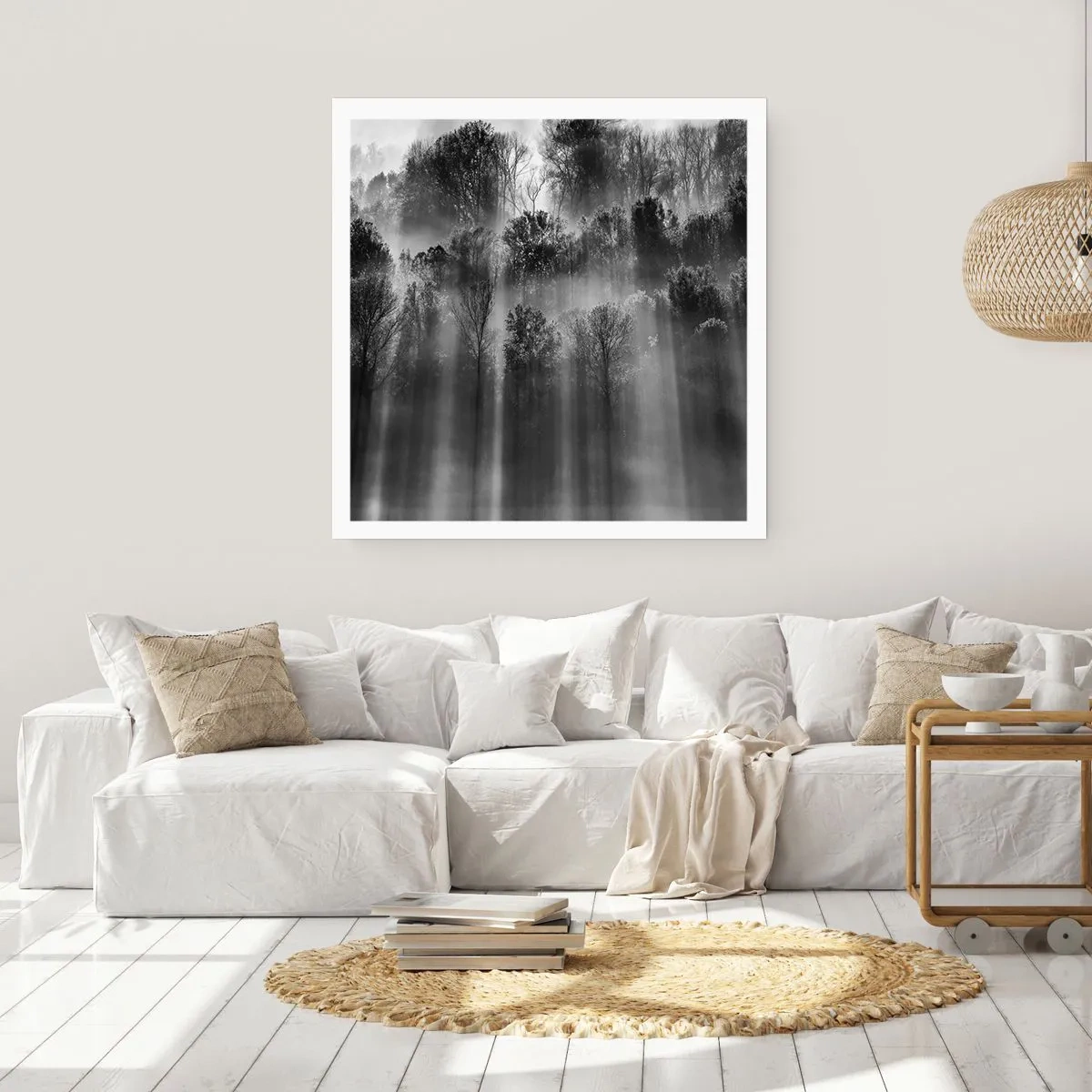 Póster - En los flujos de luz - 40x40 cm