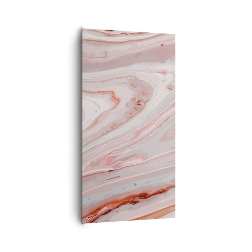 Cuadro sobre lienzo - Impresión de Imagen - Rosa líquido - 65x120 cm