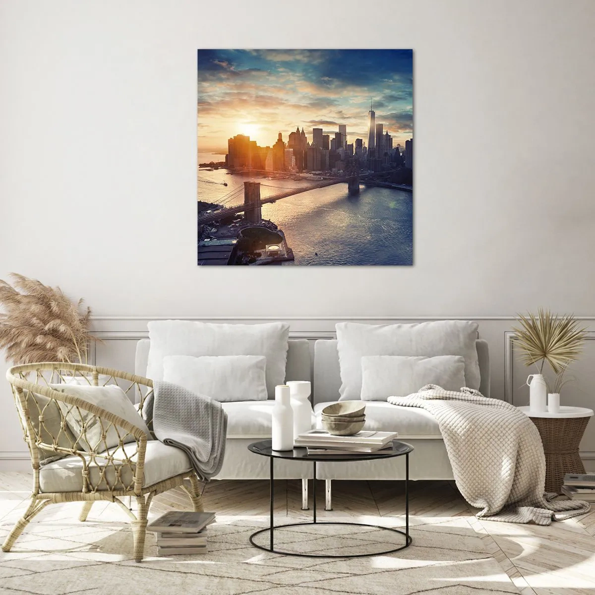 Cuadro sobre vidrio - Impresiones sobre Vidrio - Un monumento a la cultura occidental - 30x30 cm