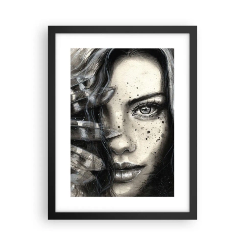 Póster en marco negro - Belleza salvaje - 30x40 cm