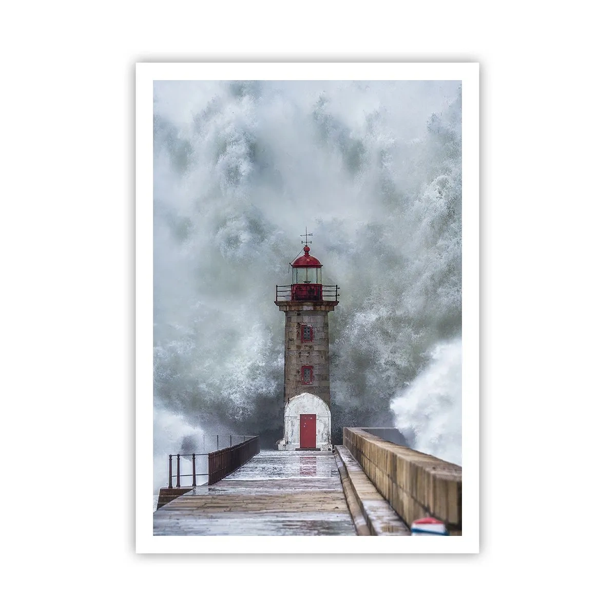 Póster - El rugido de las aguas, la fuerza del viento - 70x100 cm