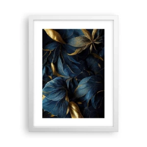 Póster en marco blanco - Forradas de oro - 30x40 cm