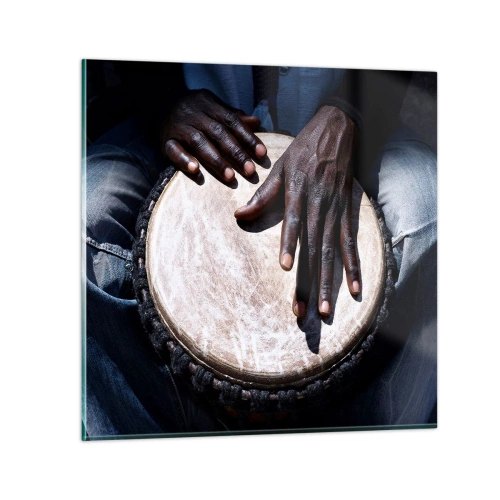 Cuadro sobre vidrio - Impresiones sobre Vidrio - Vive a tu ritmo - 30x30 cm