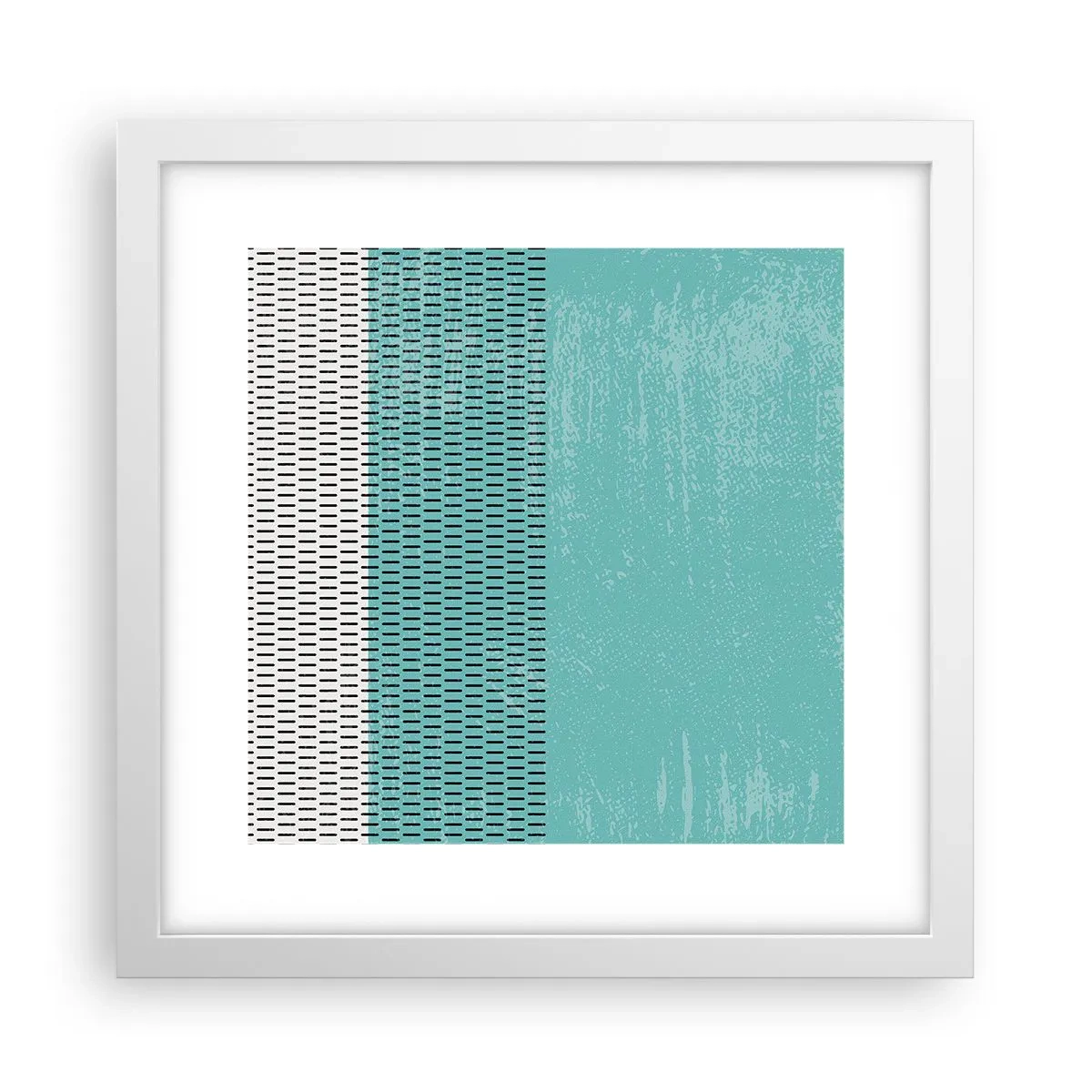 Póster en marco blanco - Composición equilibrada - 30x30 cm