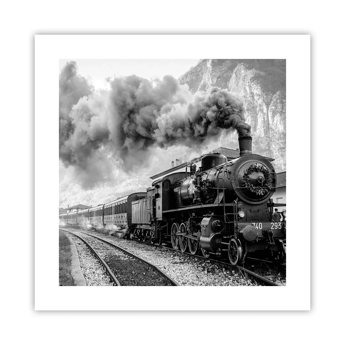 Póster - Rumbo a la estación... - 40x40 cm