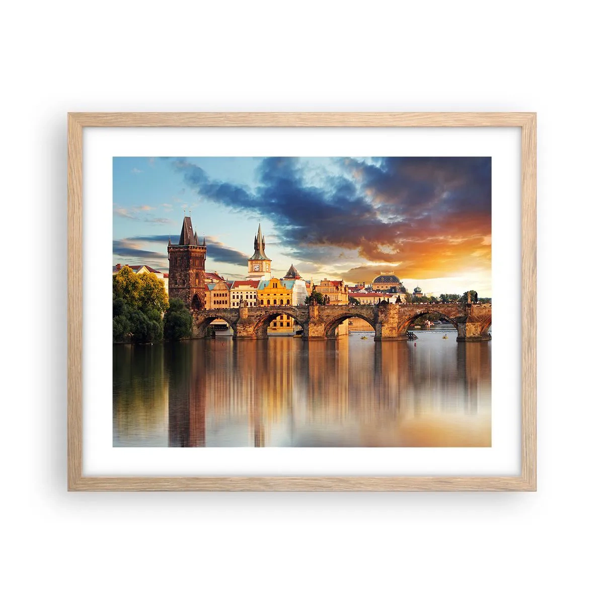 Póster en marco roble claro - La belleza no tiene edad - 50x40 cm