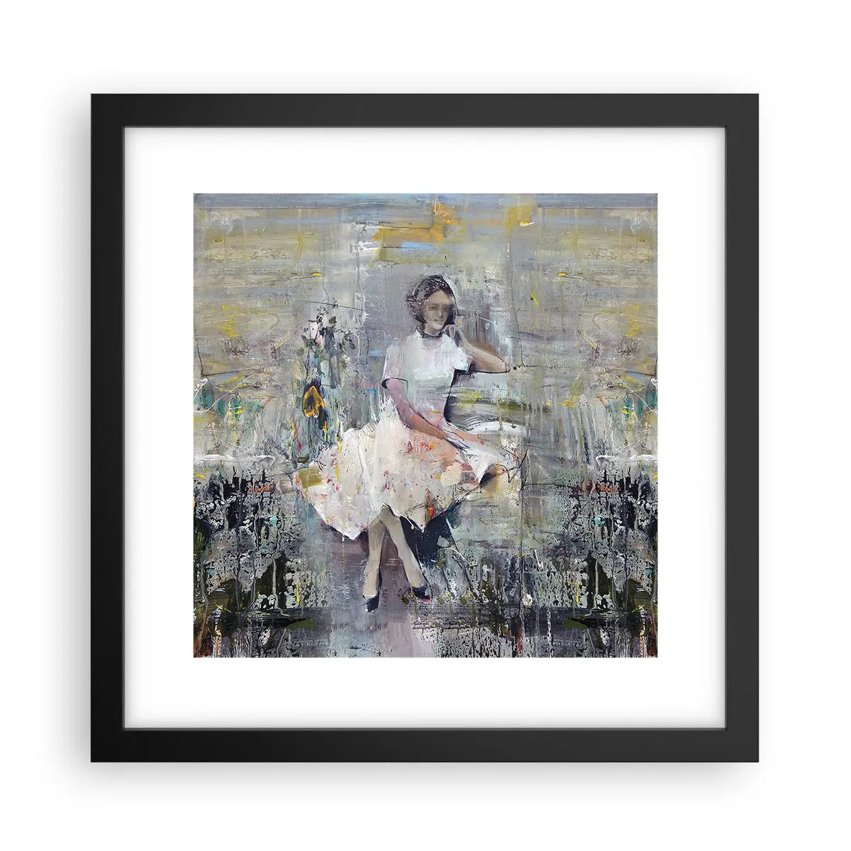 Póster en marco negro - Clásica y moderna - 30x30 cm