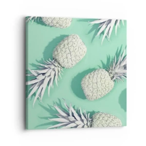 Cuadro sobre lienzo - Impresión de Imagen - Van bien con la menta - 30x30 cm