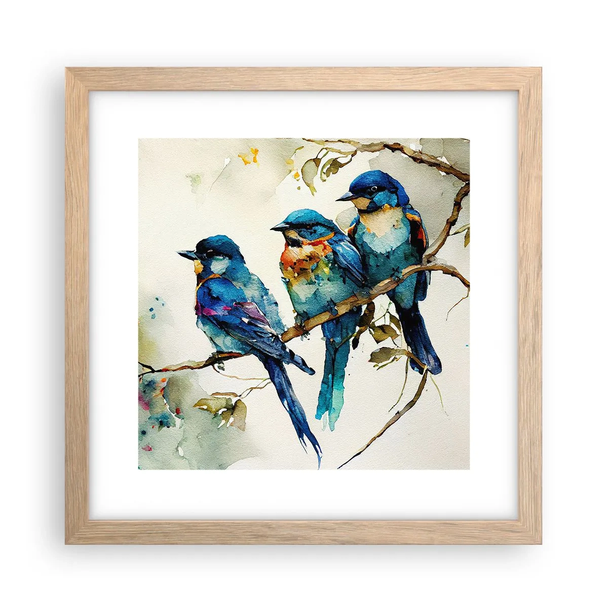 Póster en marco roble claro - ¿Ofendido? - 30x30 cm