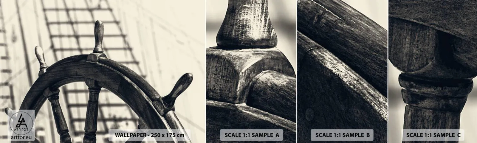 Muestra De Fotomural Standard Eco - Un cuento marino - Náutico, navegación, Volante - 100x30 cm