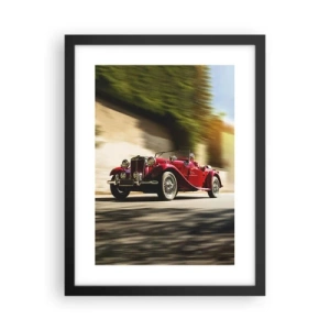 Póster en marco negro - Hermosa pieza de museo - 30x40 cm