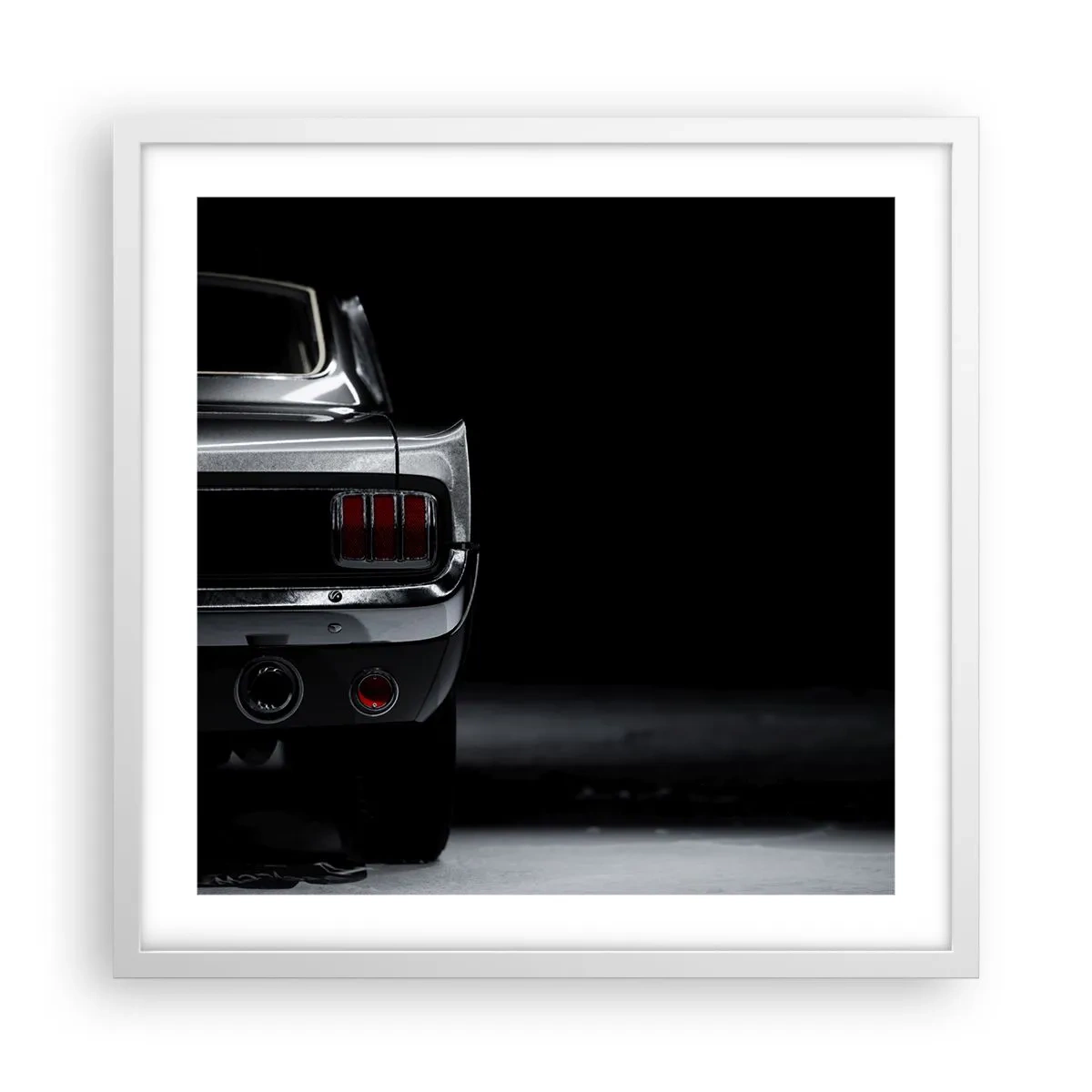 Póster en marco blanco - El encanto de los clásicos - 50x50 cm