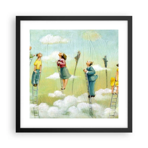 Póster en marco negro - Sigue tu sueño - 40x40 cm