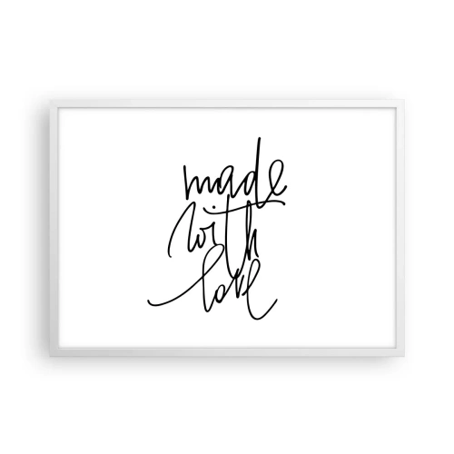 Póster en marco blanco - La mejor marca - 70x50 cm