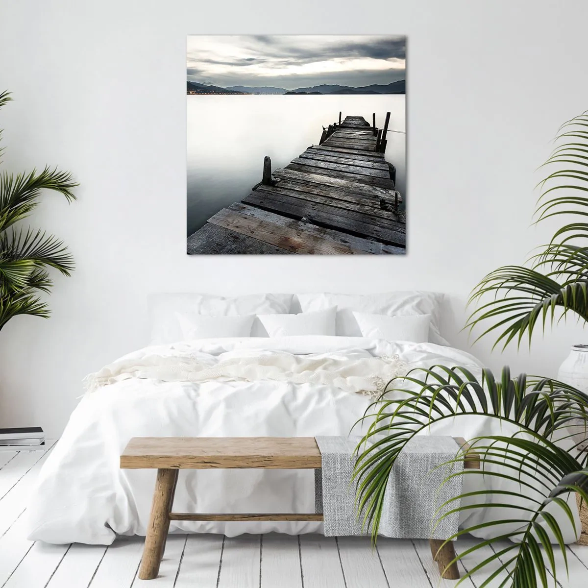 Cuadro sobre lienzo - Impresión de Imagen - Sumérjase en la paz - 60x60 cm