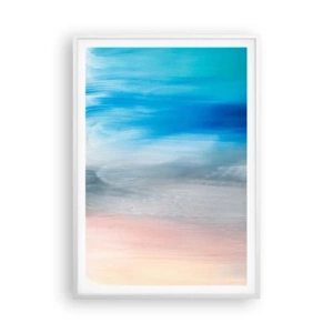 Póster en marco blanco - Elementos: aire - 70x100 cm