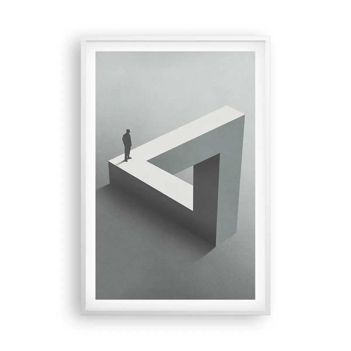 Póster en marco blanco - Y, sin embargo, es posible - 61x91 cm