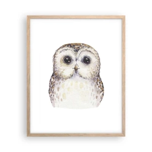 Póster en marco roble claro - Mírame a los ojos - 40x50 cm