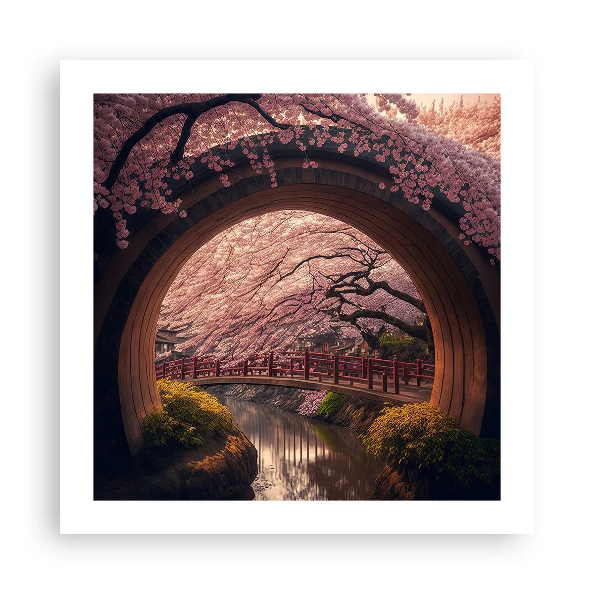 Póster - Primavera japonesa - 50x50 cm
