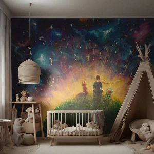 Fotomural personalizado Premium Canvas - Amor y amistad - lo único entero - Para niños, Amistad, Abstracción