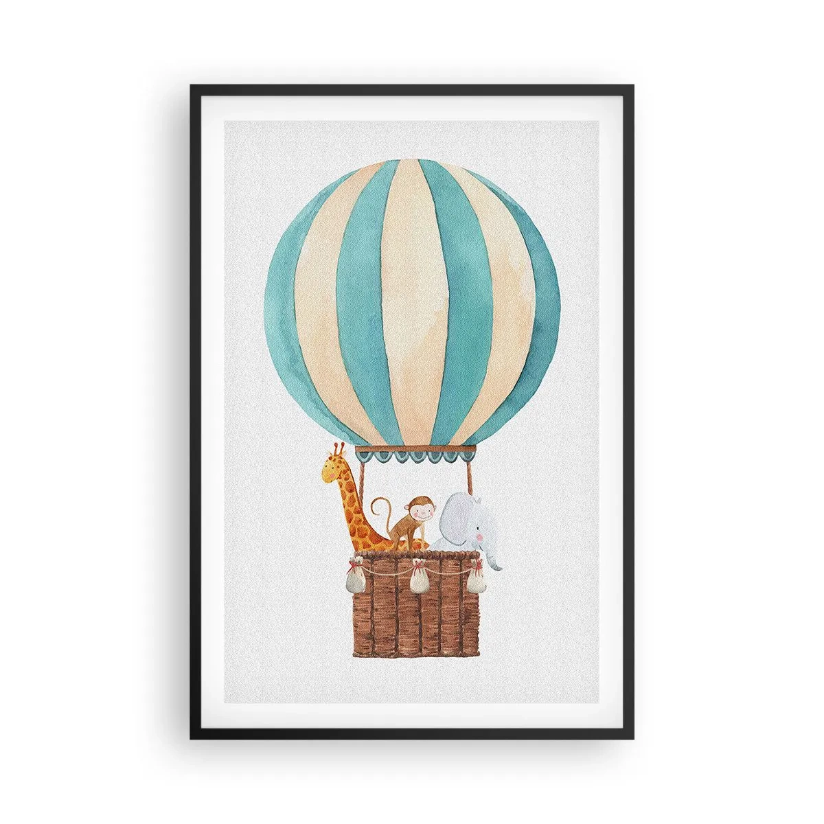 Póster en marco negro - Viaje fantástico - 61x91 cm