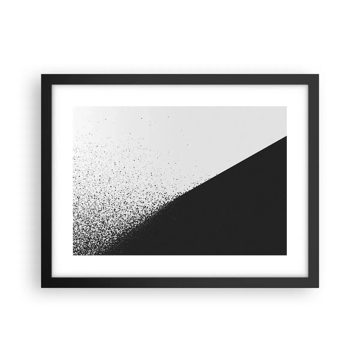 Póster en marco negro - Cada vez más rápido, cada vez más alto - 40x30 cm