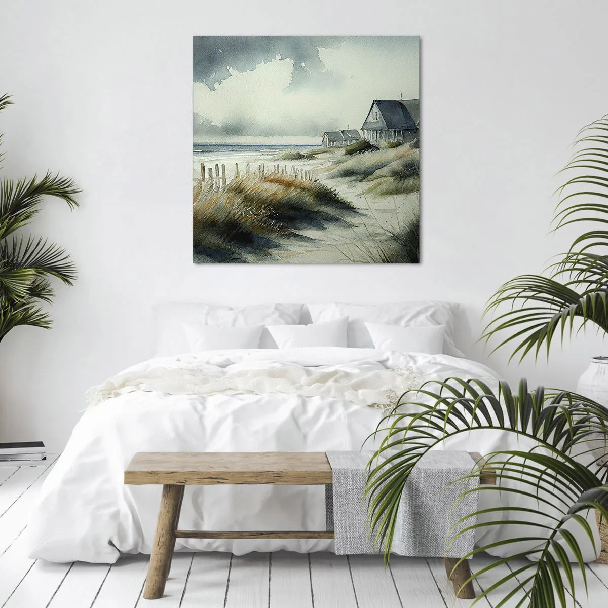 Cuadro sobre lienzo - Impresión de Imagen - Lejos del bullicio - 60x60 cm