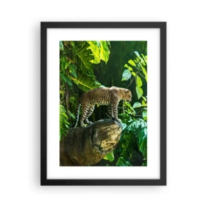 Póster en marco negro - ¿A la caza? - 30x40 cm