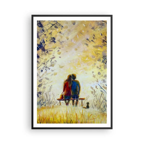 Póster en marco negro - Un momento mágico - 70x100 cm