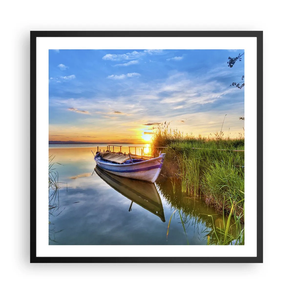 Póster en marco negro - Sueños cumplidos - 60x60 cm