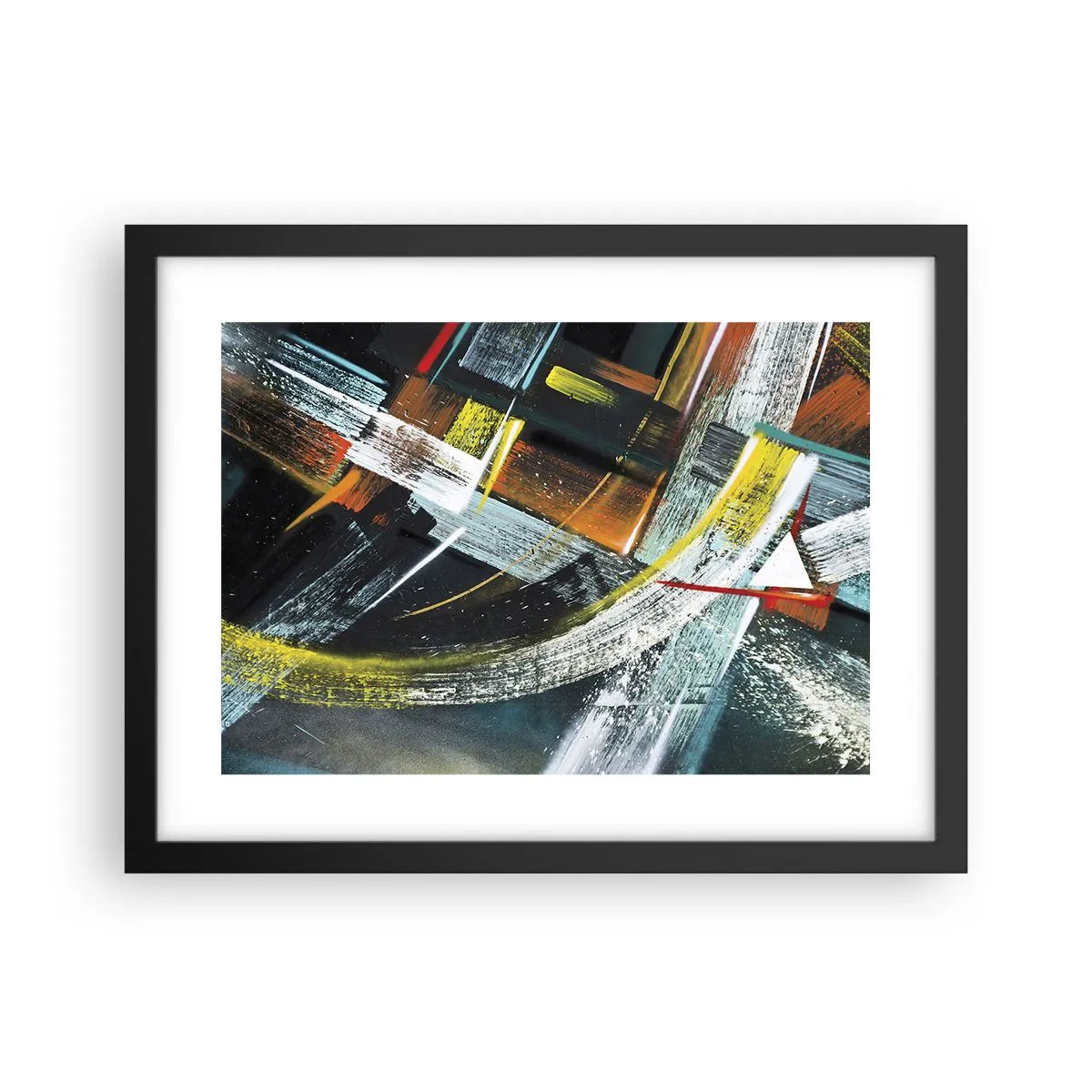 Póster en marco negro - La energía del movimiento - 40x30 cm