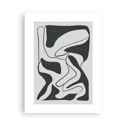 Póster - Juego abstracto en un laberinto - 30x40 cm