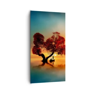 Cuadro sobre lienzo - Impresión de Imagen - La lejanía y el silencio del mundo - 65x120 cm