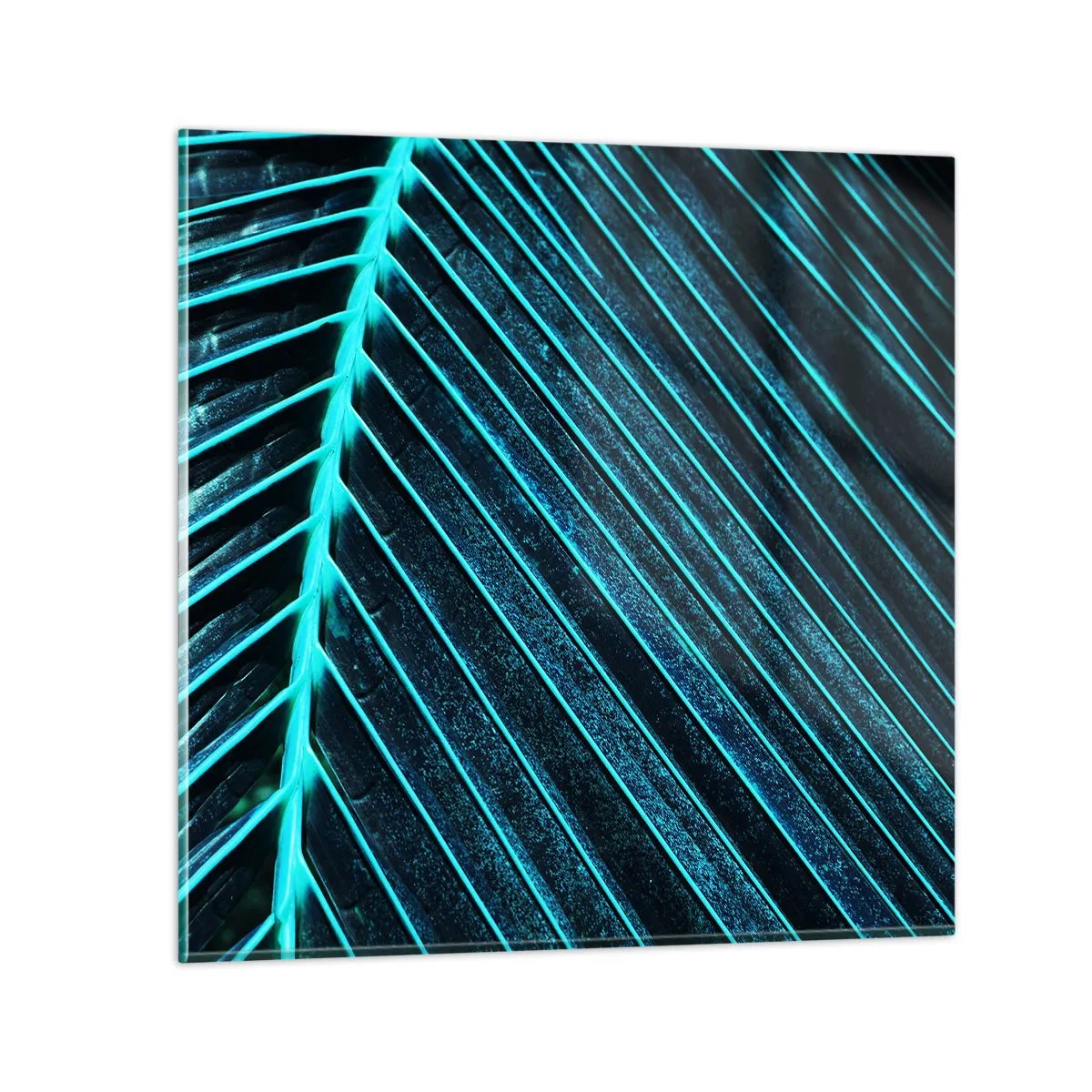 Cuadro sobre vidrio - Impresiones sobre Vidrio - La textura del verde - 30x30 cm