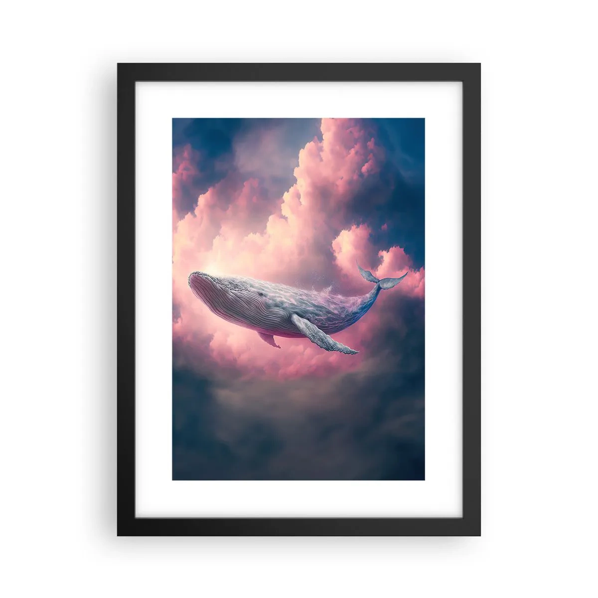 Póster en marco negro - La reina de los mares asciende - 30x40 cm