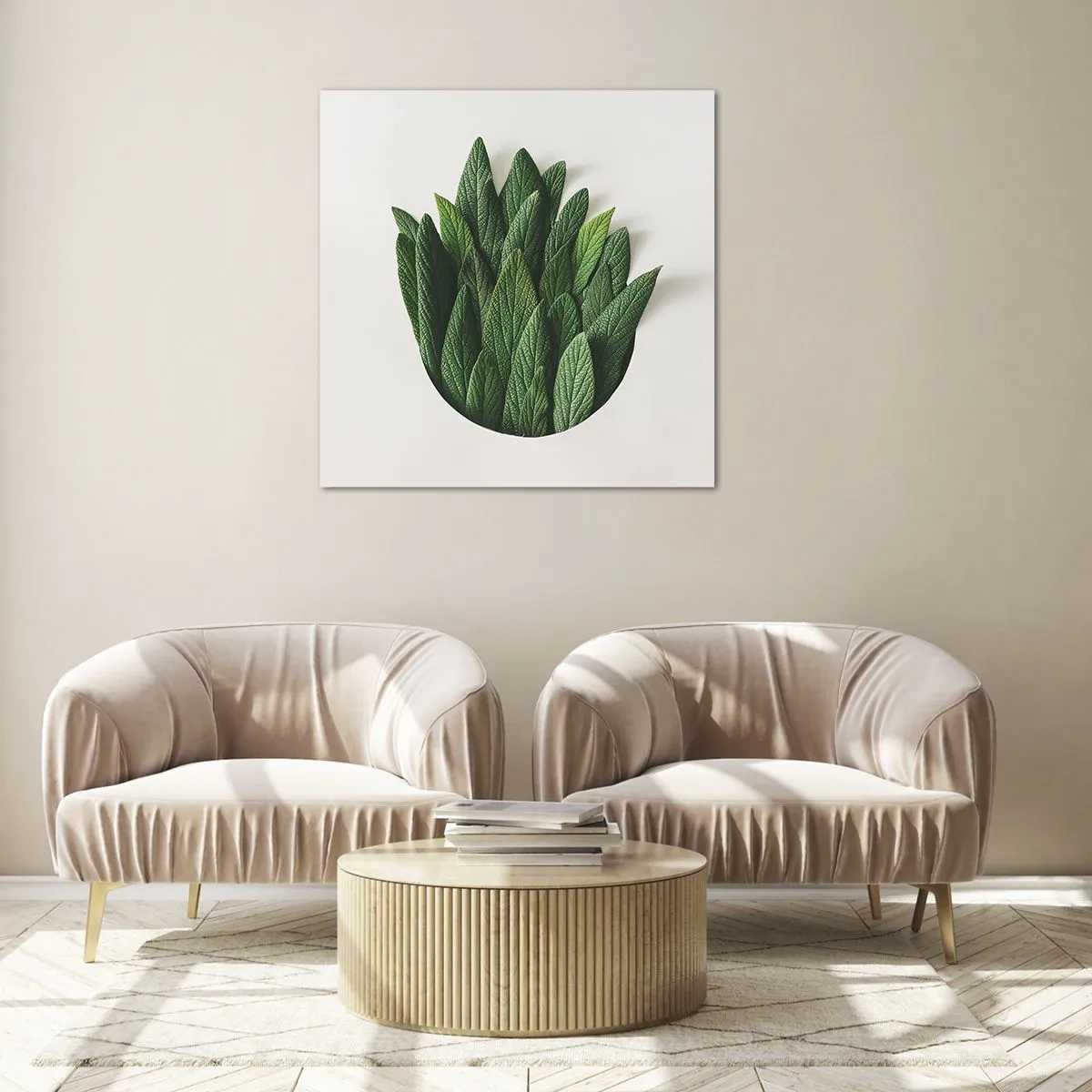 Cuadro sobre vidrio - Impresiones sobre Vidrio - Curiosidad desenfrenada - 50x50 cm