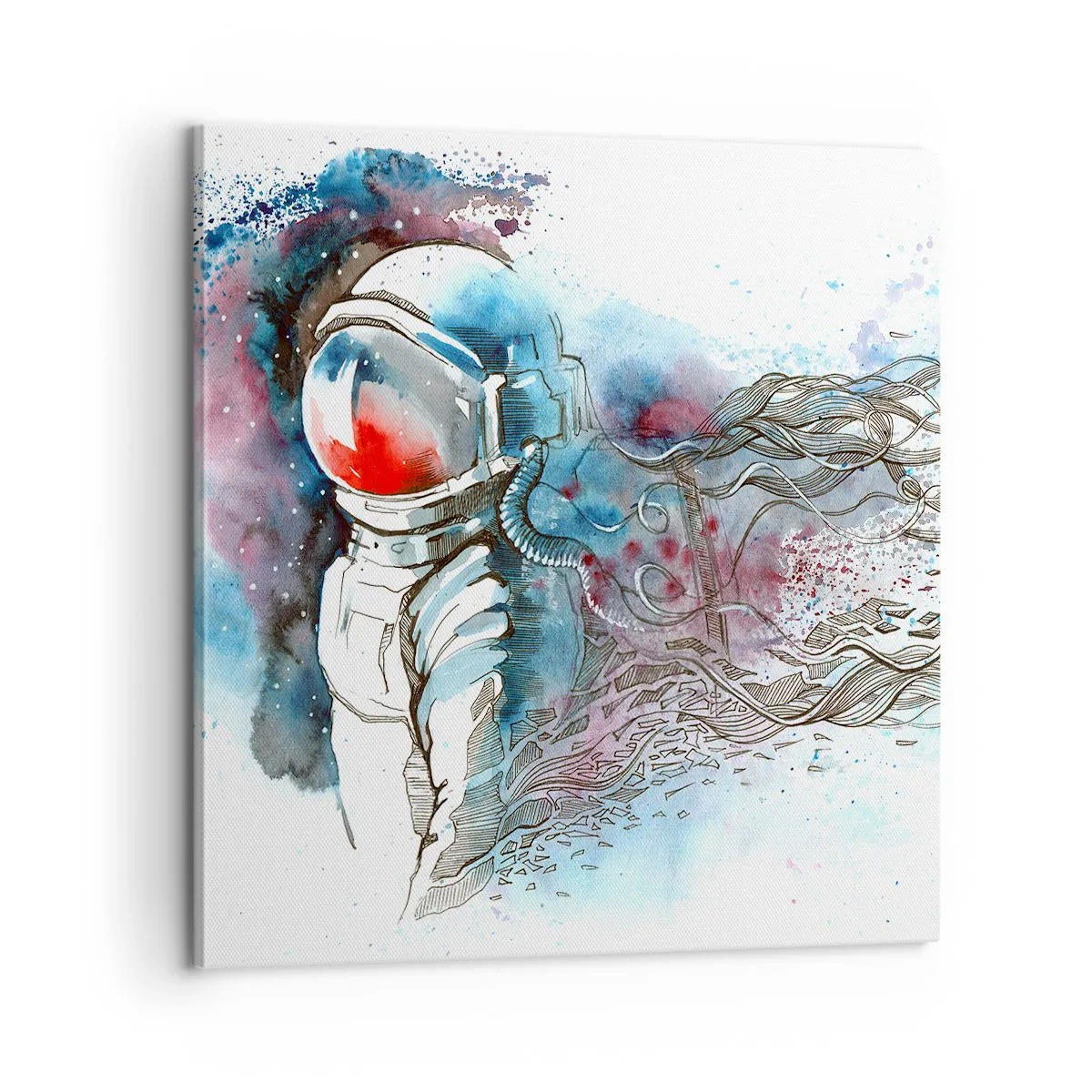 Cuadro sobre lienzo - Impresión de Imagen - A solas con el cosmos - 60x60 cm