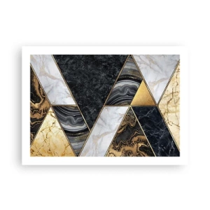 Póster - Collage de piedras - 70x50 cm