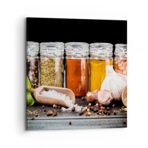 Cuadro sobre lienzo - Impresión de Imagen - Para que la vida sepa bien - 70x70 cm