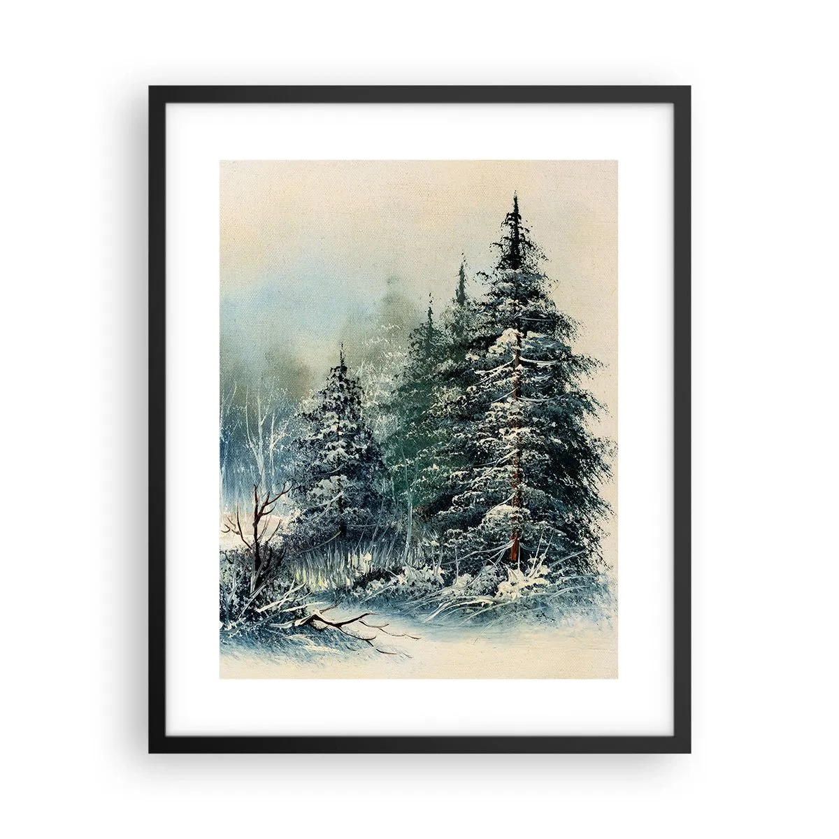 Póster en marco negro - Preparados para la Navidad - 40x50 cm