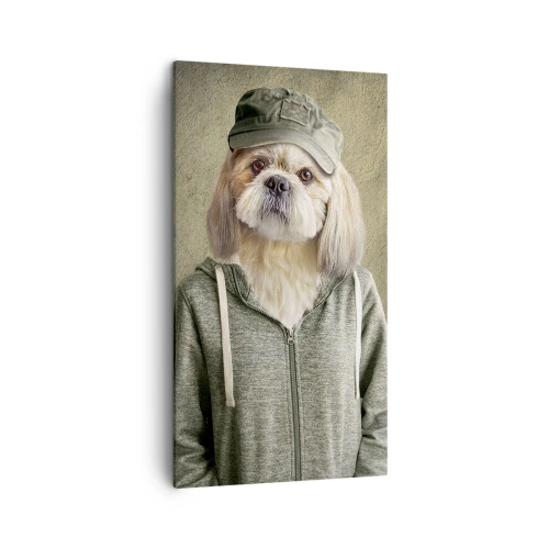 Cuadro sobre lienzo - Impresión de Imagen - Prefiero tomármelo con calma - 45x80 cm