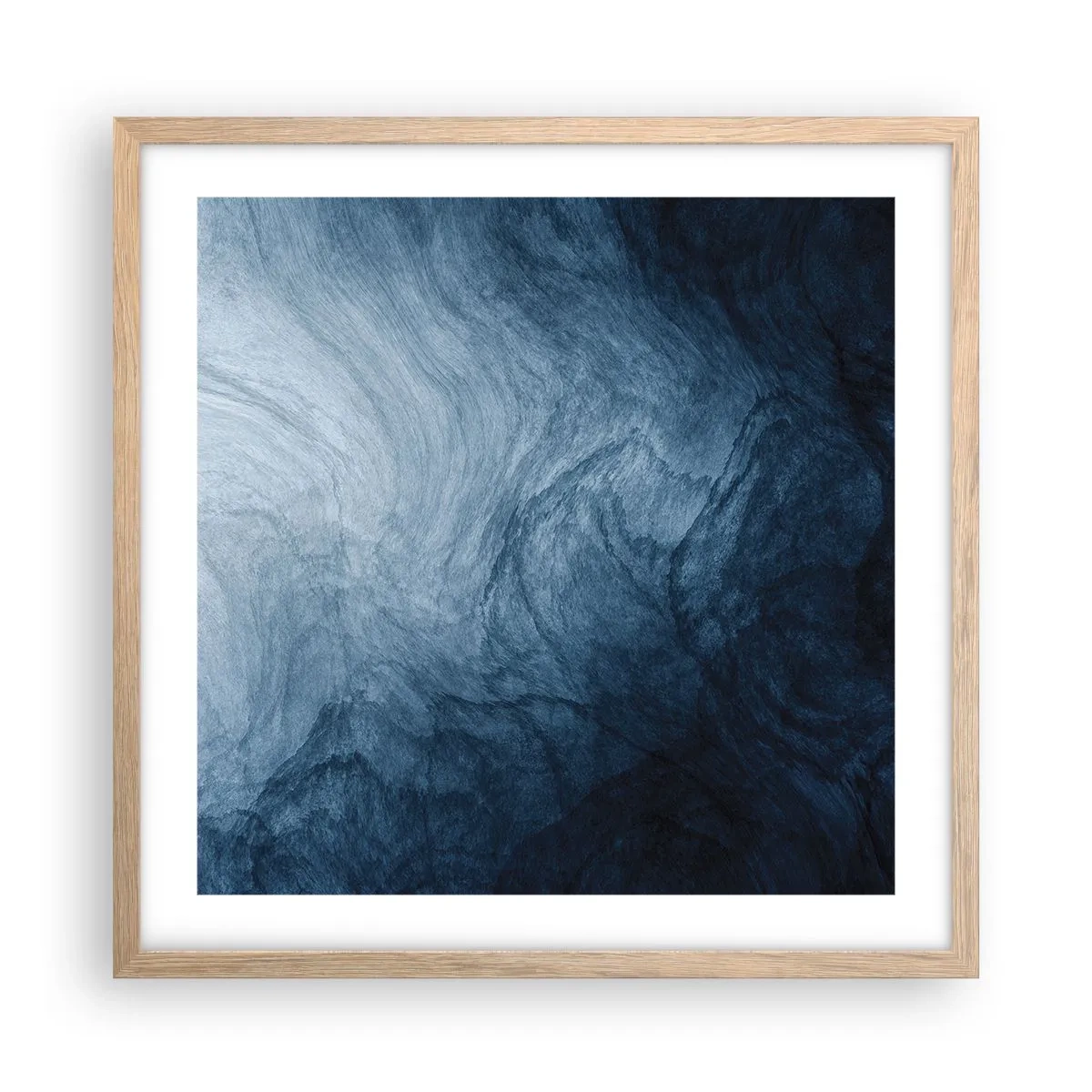 Póster en marco roble claro - En las profundidades - 50x50 cm
