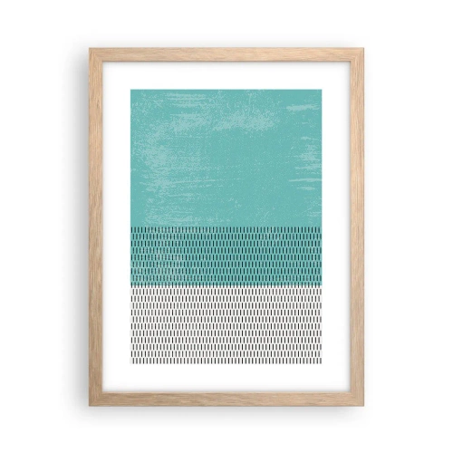 Póster en marco roble claro - Composición equilibrada - 30x40 cm